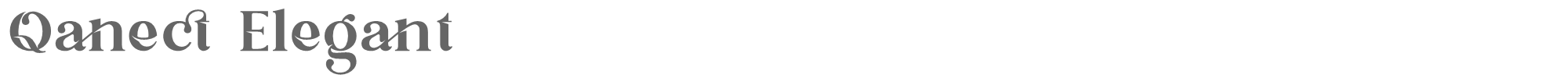 Qanect Elegant Qanect Elegant font.ttf font preview